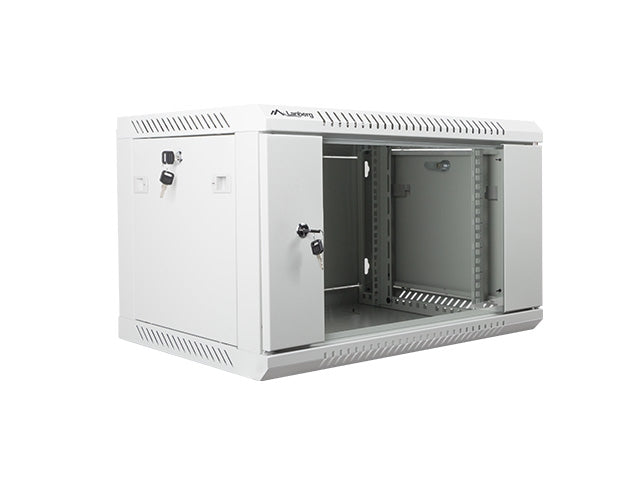 Lanberg rack cabinet 19" wall-mount 6U / 600x450 for self-assembly (flat pack), grey