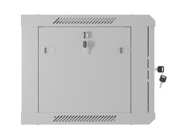 Lanberg rack cabinet 19" wall-mount 6U/600x450 with perforated door grey (flat pack)