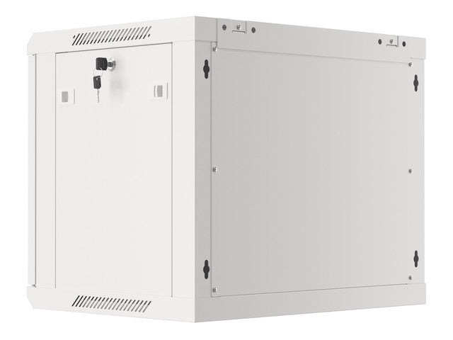 Lanberg rack cabinet 19" wall-mount 9U/600x450 for self-assembly with metal door grey (flat pack)