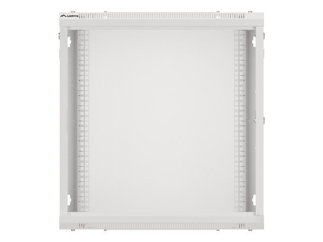 Lanberg rack cabinet 19" wall-mount 12U/600x450 for self-assembly with metal door grey (flat pack)