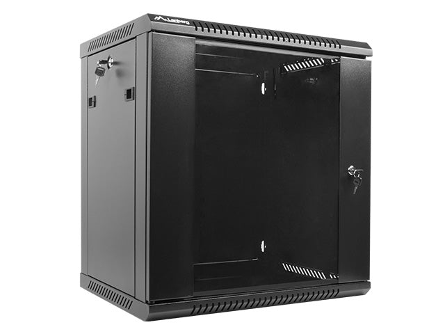 Lanberg rack cabinet 19'' wall-mount 12U / 600x450 for self-assembly (flat pack), black