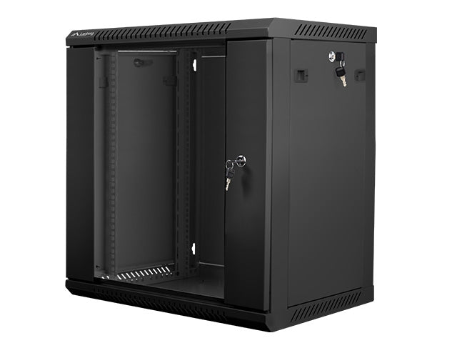 Lanberg rack cabinet 19'' wall-mount 12U / 600x450 for self-assembly (flat pack), black