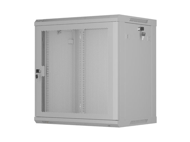 Lanberg rack cabinet 19" wall-mount 12U/600x450 with perforated door grey (flat pack)