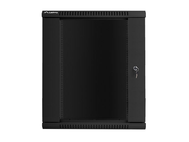 Lanberg rack cabinet 19" wall-mount 15U / 600x450 for self-assembly (flat pack), black