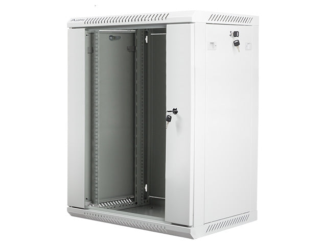 Lanberg rack cabinet 19" wall-mount 15U / 600x450 for self-assembly (flat pack), grey