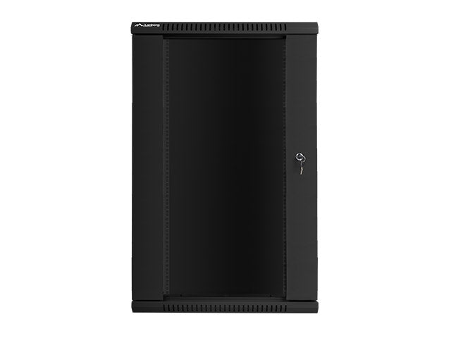 Lanberg rack cabinet 19" wall-mount 22U / 600x450 for self-assembly (flat pack), black