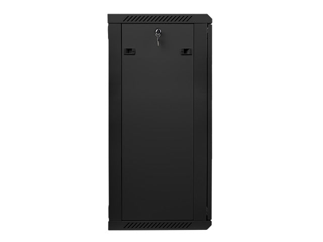 Lanberg rack cabinet 19" wall-mount 22U / 600x450 for self-assembly (flat pack), black