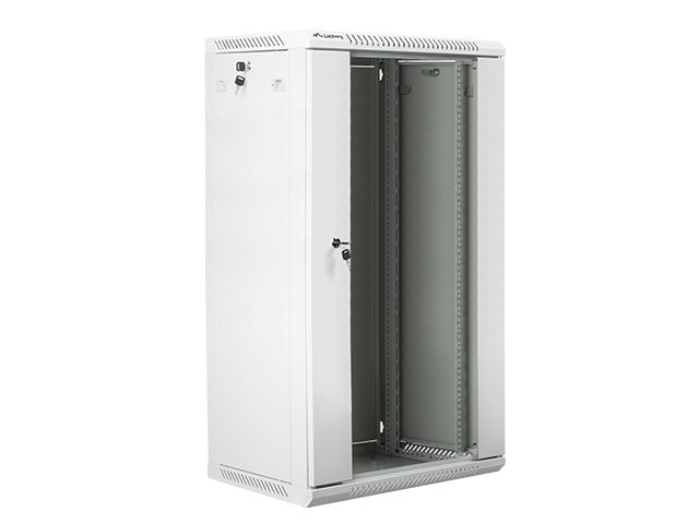 Lanberg rack cabinet 19" wall-mount 22U / 600x450 for self-assembly (flat pack), grey