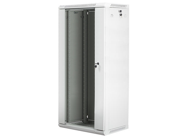Lanberg rack cabinet 19" wall-mount 27U / 600x450 for self-assembly (flat pack), grey