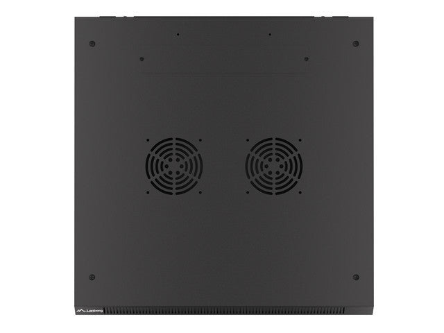 Lanberg rack cabinet 19" wall-mount 6U/600x600 for self-assembly with metal door black (flat pack)