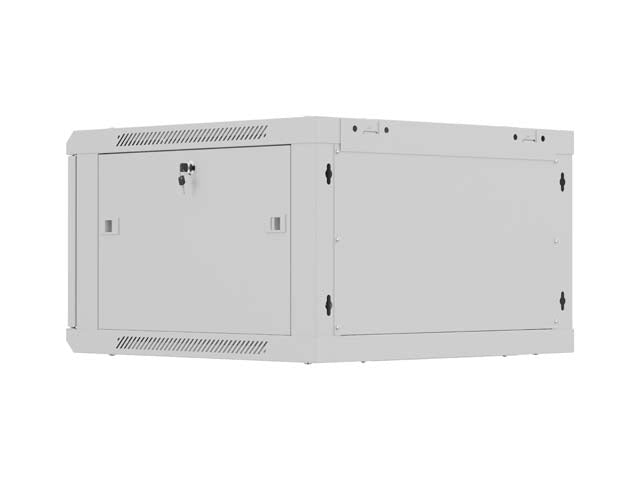 Lanberg rack cabinet 19" wall-mount 9U / 600x600 for self-assembly (flat pack), grey