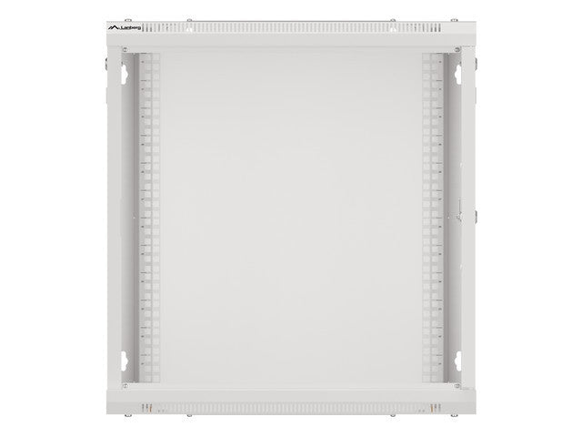 Lanberg rack cabinet 19" wall-mount 12U/600x600 for self-assembly with metal door grey (flat pack)