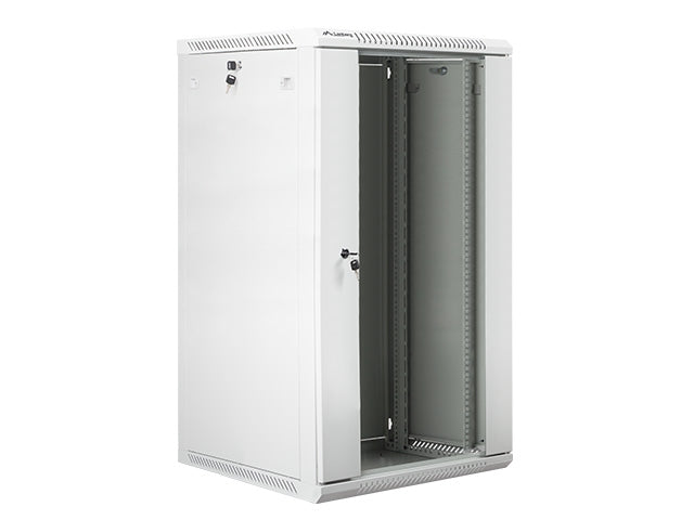 Lanberg rack cabinet 19" wall-mount 22U / 600x600 for self-assembly (flat pack), grey