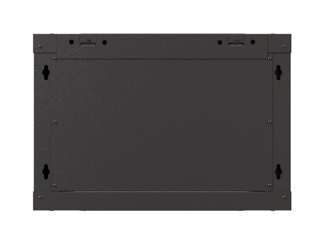 Lanberg rack cabinet 19" wall-mount 6U/540x350 (flat pack) with glass door black