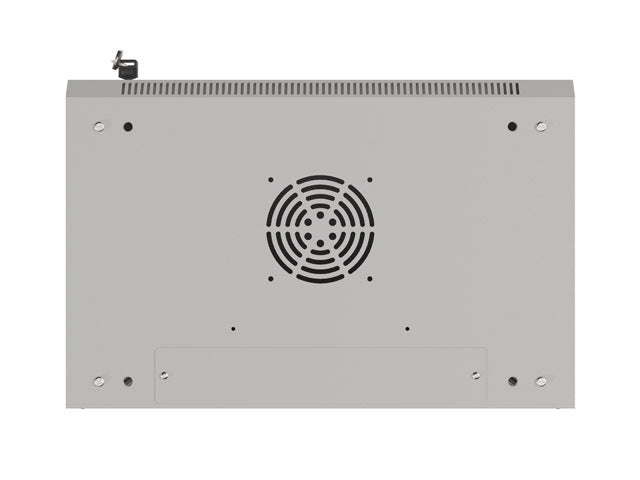 Lanberg rack cabinet 19" wall-mount 6U/540x350 (flat pack) with glass door grey