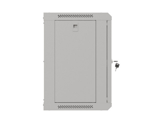 Lanberg rack cabinet 19" wall-mount 9U/540x350 (flat pack) with glass door grey