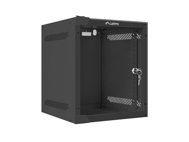 Lanberg rack cabinet 10" wall-mount 6U / 280x310 for self-assembly (flat pack), black