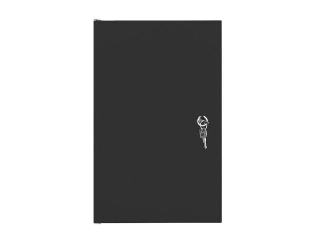 Lanberg rack cabinet 10" wall-mount 9U / 280x310 self-assembly flat pack with metal door, black