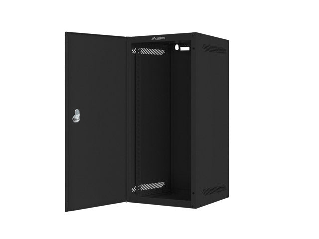 Lanberg rack cabinet 10" wall-mount 12U/280x310 for self-assembly with metal door black (flat pack)