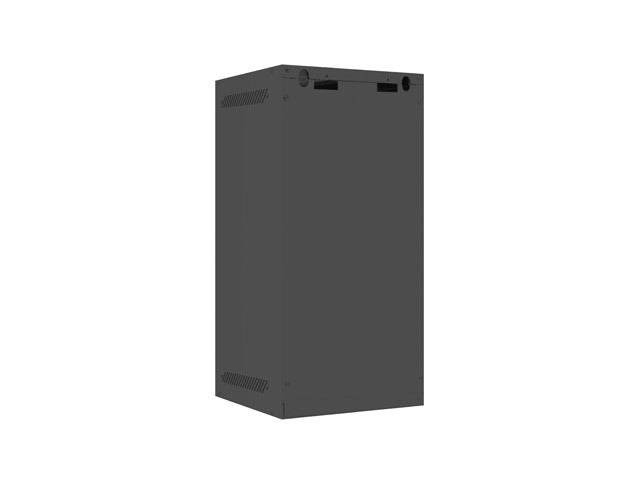 Lanberg rack cabinet 10" wall-mount 12U/280x310 (flat pack) with glass door black