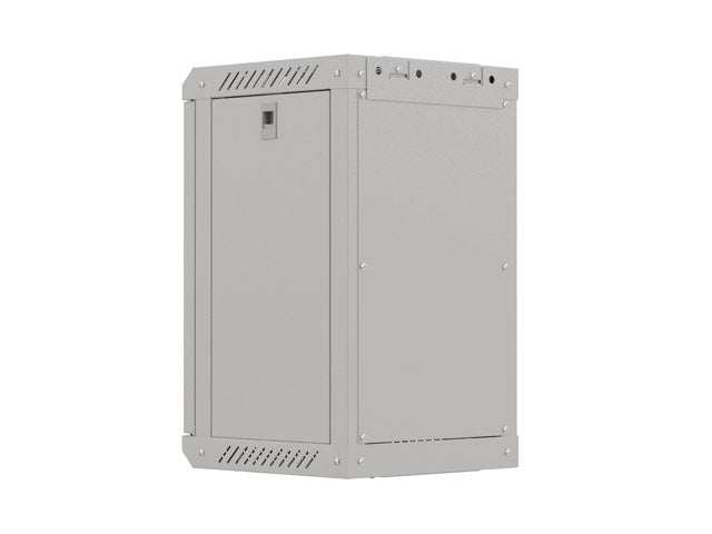 Lanberg rack cabinet 10" wall-mount 9U/300x300 (flat pack) with glass door grey
