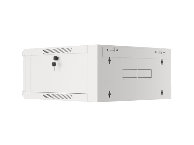 Lanberg rack cabinet 19" wall-mounted 4U 600 fast assembly (flat pack) grey