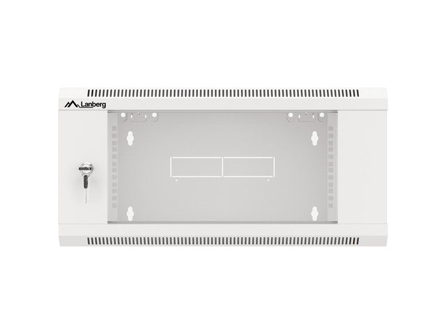 Lanberg rack cabinet 19" wall-mounted 4U 600 fast assembly (flat pack) grey