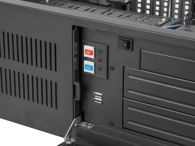 Lanberg rackmount server chassis ATX 450/10 19"/4U