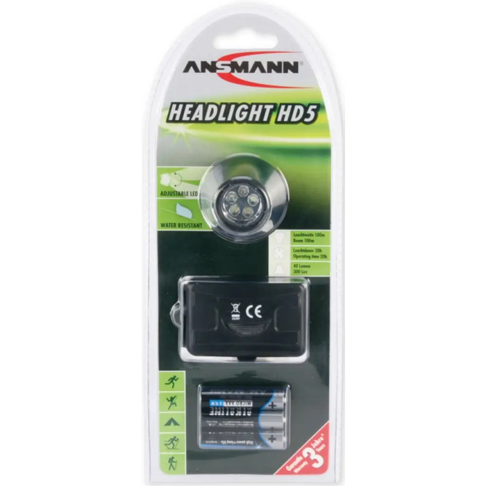 Lantern ANSMANN HEADLIGHT HD5 5819083 - Фенери<<<Игри и забавления<<<TechMart&&&Фенери<<<Дом и градина<<<TechMart