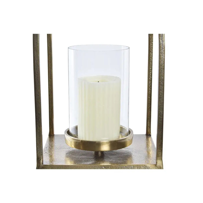 Lantern DKD Home Decor Crystal Golden Aluminium (19 x 19 x 43 cm) - Декорация и Осветление<<<Дом