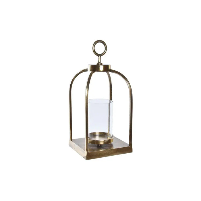 Lantern DKD Home Decor Crystal Golden Aluminium (19 x 19 x 43 cm) - Декорация и Осветление<<<Дом