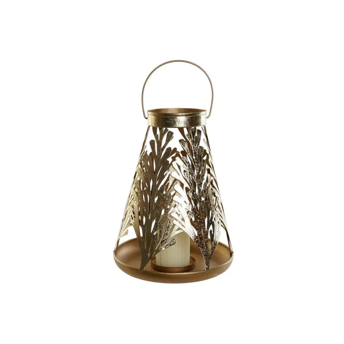 Lantern DKD Home Decor Golden Metal 25 x 25 x 42 cm - Декорация и Осветление<<<Дом Градина<<<BigBuy&&&Свещи и
