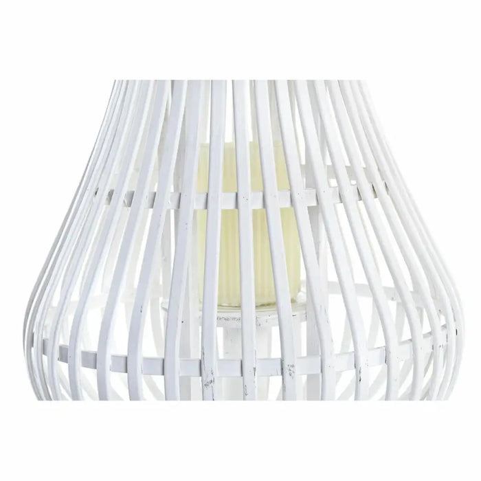 Lantern DKD Home Decor White Multicolour Metal Bamboo Crystal Urban 30 x 40 cm 29 x 29 x 34 cm - Декорация и