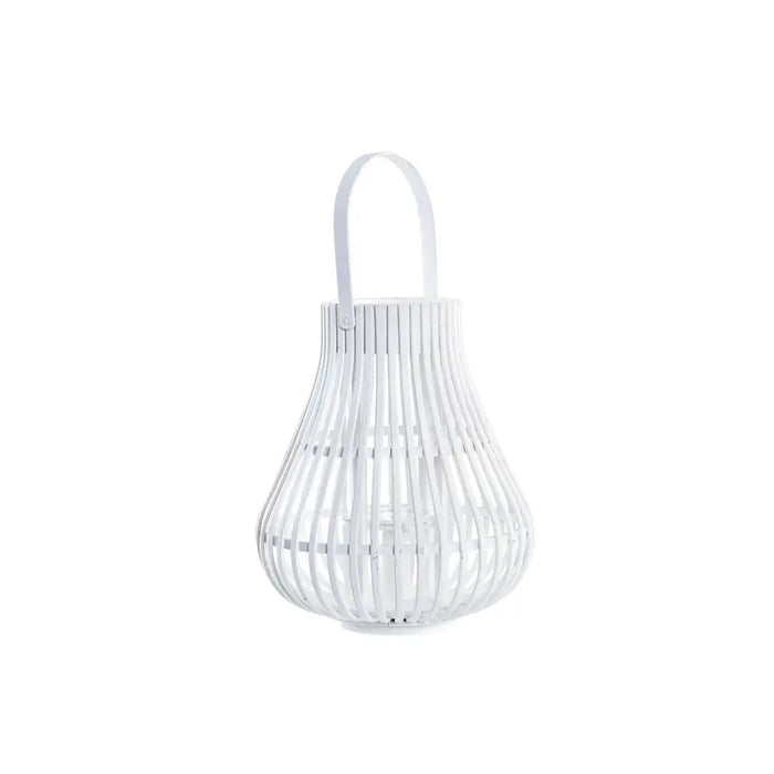 Lantern DKD Home Decor White Multicolour Metal Bamboo Crystal Urban 30 x 40 cm 29 x 29 x 34 cm - Декорация и