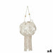 Lantern Gift Decor White Cotton Crystal Macrame 23 x 24 x 23 cm (4 Units) - Декорация и Осветление<<<Дом