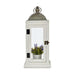 Lantern Gift Decor White Silver Wood Metal 18 x 43 x 18 cm (6 Units) - Декорация и Осветление<<<Дом