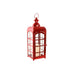 Lantern Home ESPRIT Red Golden Metal Crystal 21 x 21 x 63 cm (2 Units) - Лампи<<<Декорация и Осветление<<<Дом