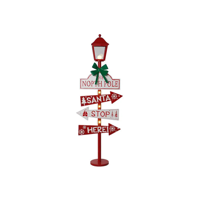 Lantern Home ESPRIT Red Metal 54,5 x 22 x 154 cm - Лампи<<<Декорация и Осветление<<<Дом Градина<<<BigBuy