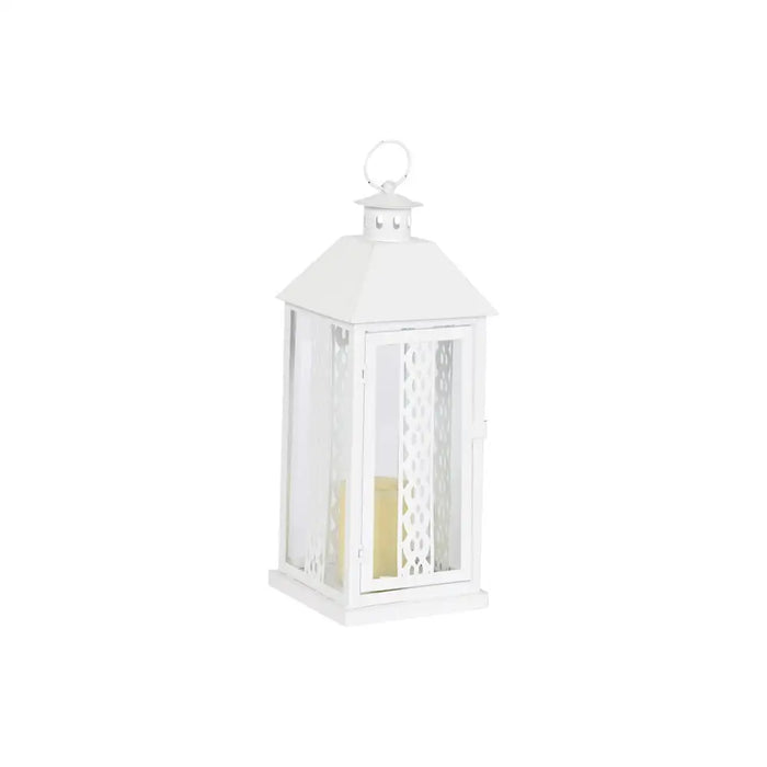 Lantern Home ESPRIT White Crystal Iron Shabby Chic 20 x 20 x 55 cm (3 Pieces) - Декорация и Осветление<<<Дом
