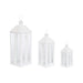 Lantern Home ESPRIT White Crystal Iron Shabby Chic 20 x 20 x 55 cm (3 Pieces) - Декорация и Осветление<<<Дом