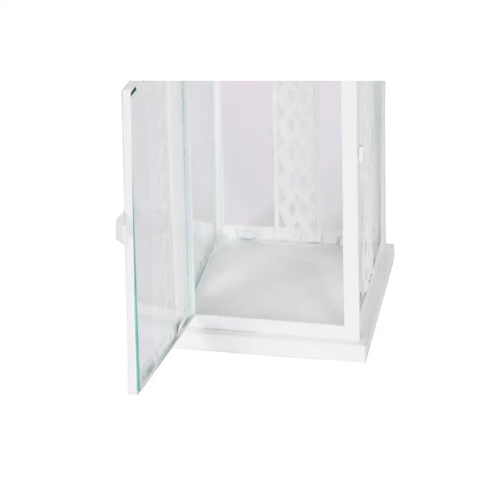 Lantern Home ESPRIT White Crystal Iron Shabby Chic 20 x 20 x 55 cm (3 Pieces) - Декорация и Осветление<<<Дом