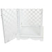 Lantern set DKD Home Decor White Metal Crystal Arab Aged finish 24 x 24 x 74 cm (3 Pieces) - Декорация и