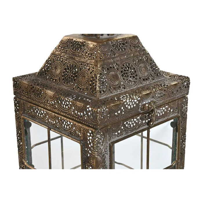 Lantern set Home ESPRIT Golden Metal Crystal Arab 26 x 26 x 53 cm (2 Pieces) - Декорация и Осветление<<<Дом
