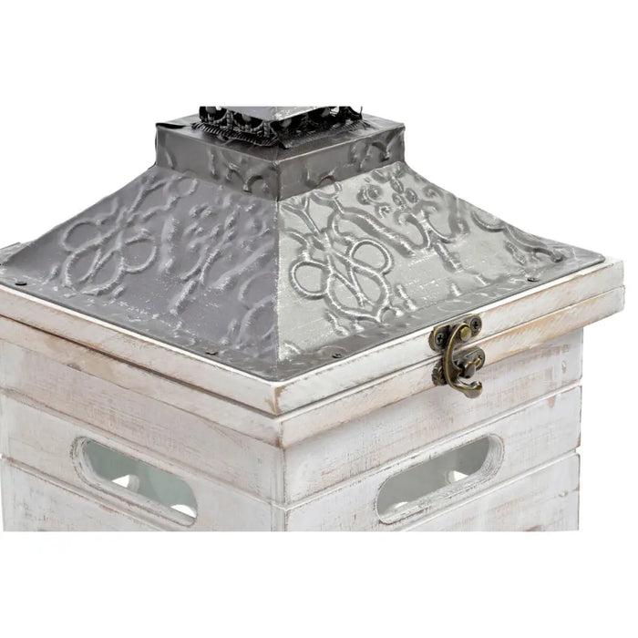 Lantern set Home ESPRIT Natural Crystal Fir Arab 26,5 x 26,5 x 65 cm (2 Pieces) - Декорация и Осветление<<<Дом