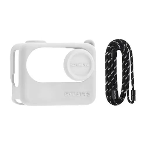 Lanyard + Silicone Case Sunnylife for Insta360 GO 3S (white) - For sports cameras<<<Accessories<<<Photo