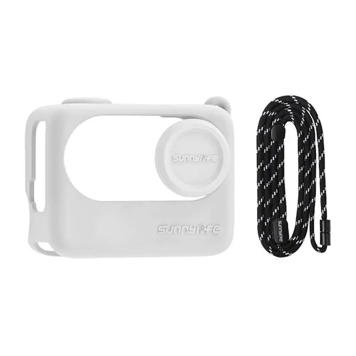 Lanyard + Silicone Case Sunnylife for Insta360 GO 3S (white) - For sports cameras<<<Accessories<<<Photo