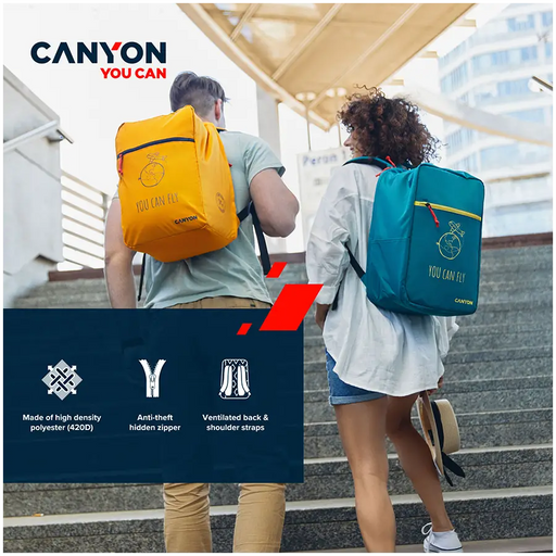 Laptop Bag CANYON CNS-CSZ03DGN01 15.6’’ Backpack - Чанти<<<Периферия<<<Компютри и периферия<<<TechMart