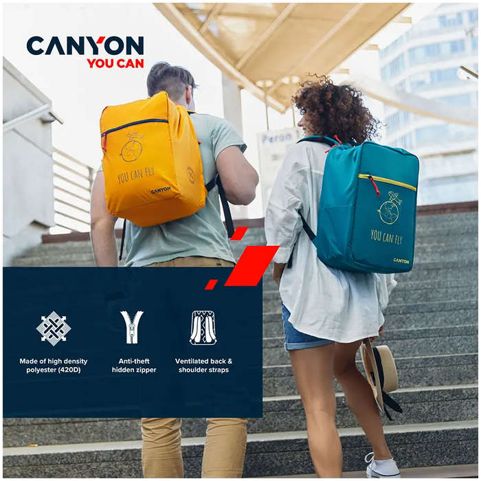 Laptop Bag CANYON CNS-CSZ03DGN01 15.6’’ Backpack - Чанти<<<Периферия<<<Компютри и периферия<<<TechMart