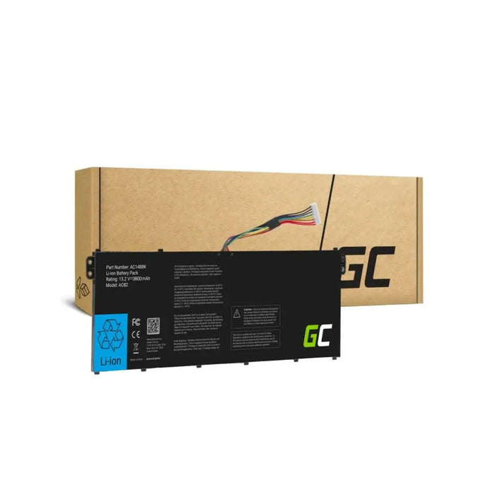 Laptop Battery Green Cell AC62 Black 3600 mAh - Батерии за лаптоп<<<Компютър Мрежи и компоненти<<<Компютри|
