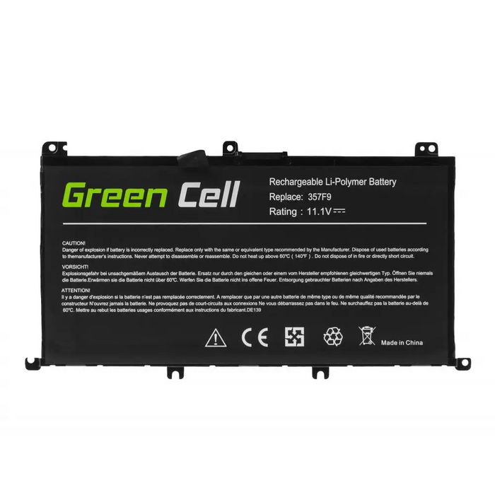 Laptop battery GREEN CELL Dell Inspiron 15 5576 5577 7557 7559 7566 7567 357F9 11.1V 4200mAh - Батерии за